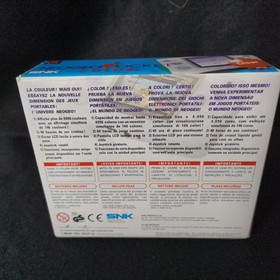 SNK NEOGEO POCKET Color Clear Console W/Manual and Box set, Working, Japan