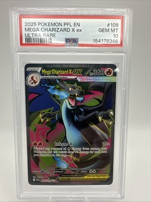 2025 POKEMON PFL EN PHANTASMAL FLAMES ULTRA RARE #109 MEGA