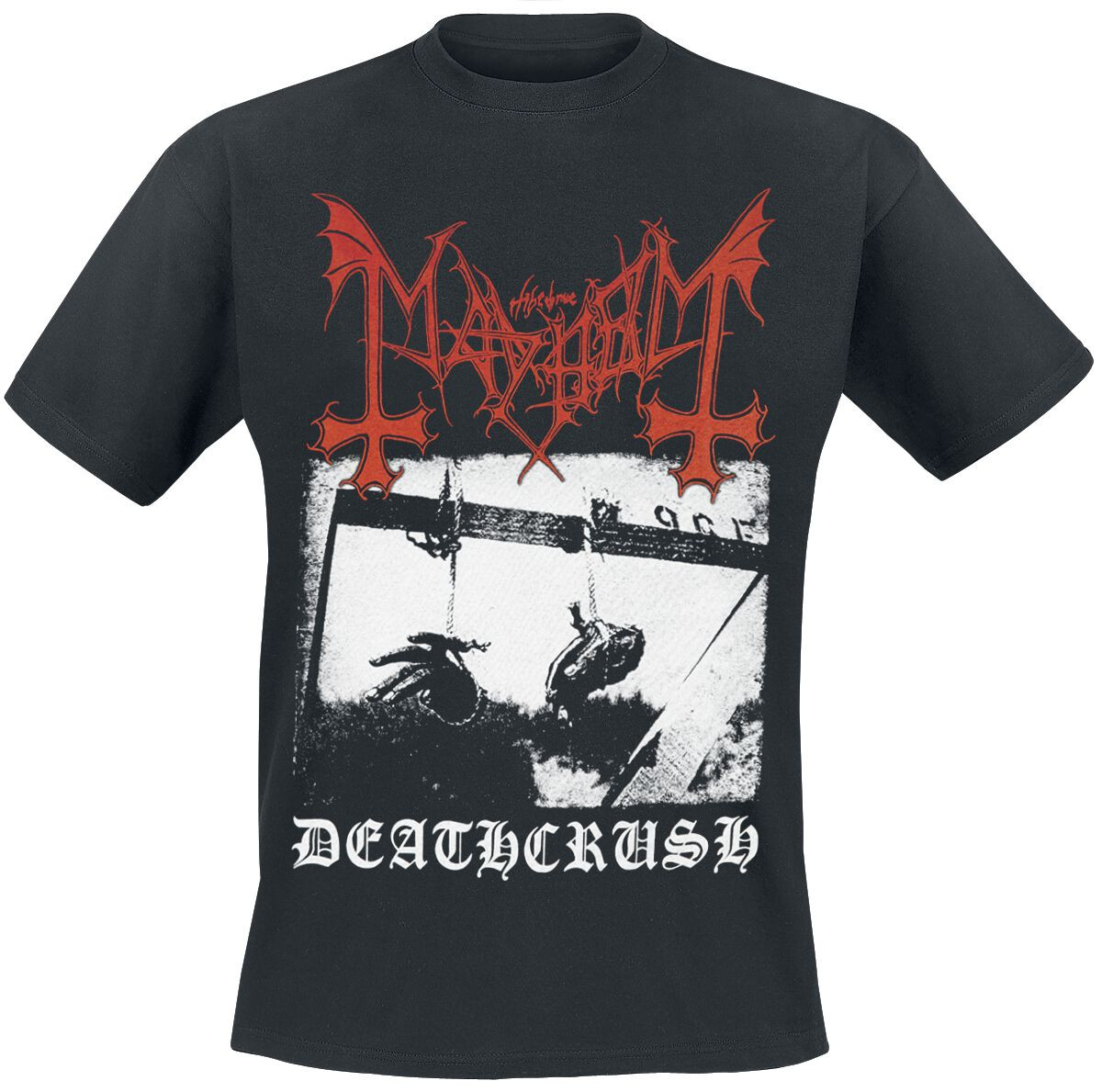 Футболка с надписью Mayhem Herren Deathcrush schwarz Band-Товар Группы 5190₽