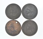 Lot of 4 STRONG Liberty 1888 1889 1880 1881 Indian Head Cent Lot *044
