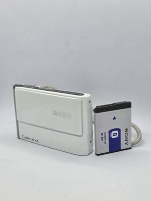 Sony Cyber-shot DSC-T70 Weiß Kompakt Digitalkamera Getestet Top Zustand