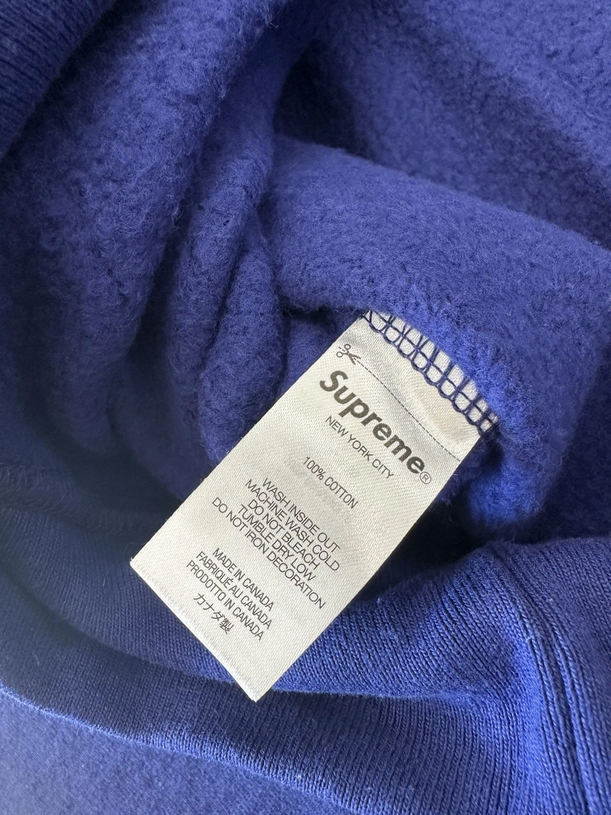 Felpa con cappuccio Supreme Pupazzo di Neve Dark Royal