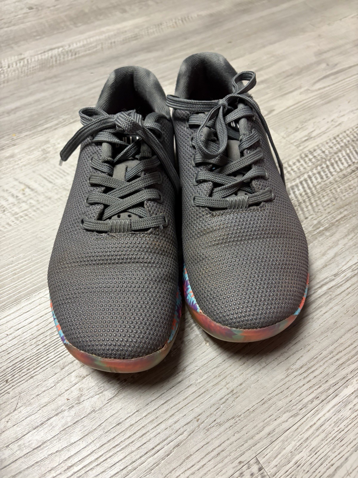 Nobull Unisex Gray PatchWork Rainbow SuperFabric … - image 2