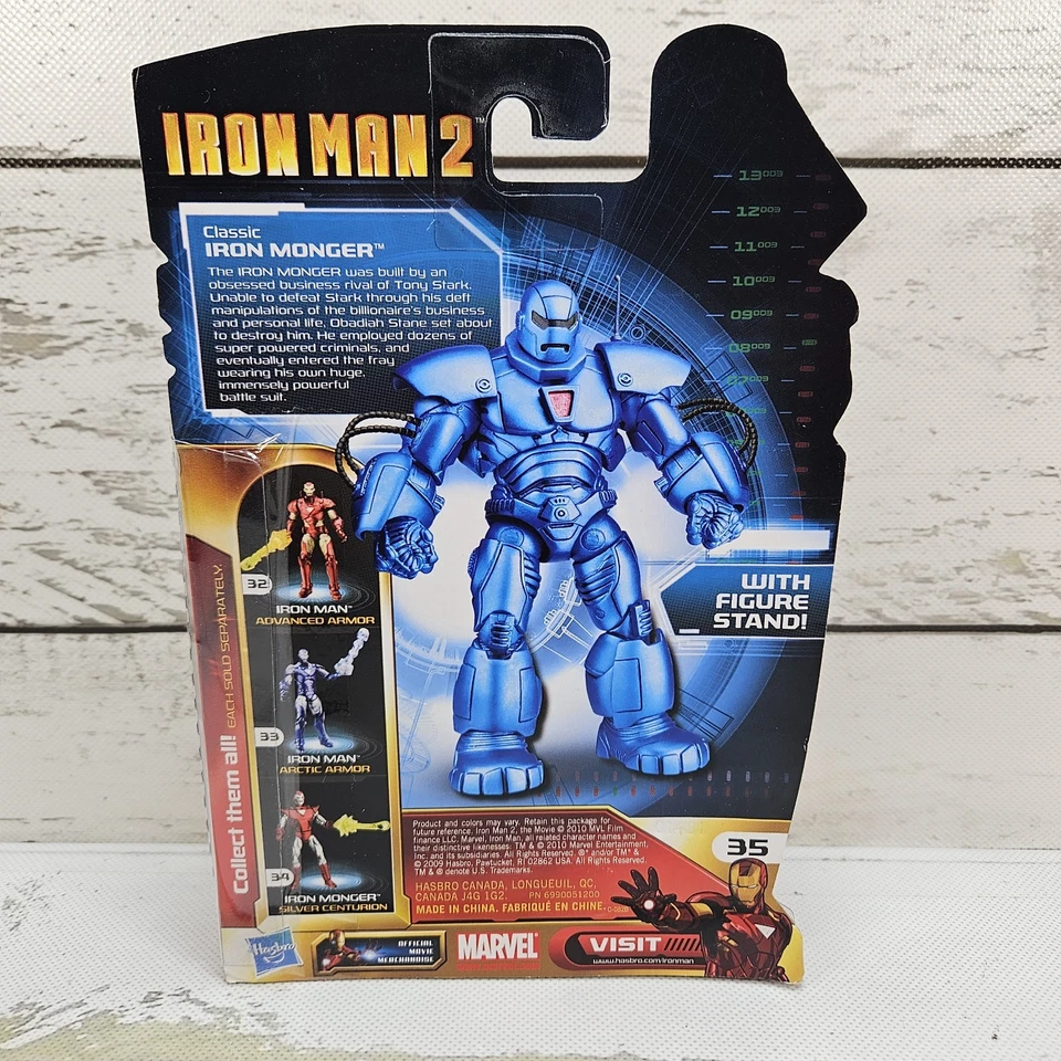 Figura de acción posable Hasbro Marvel Iron Man 2 Classic Iron Monger 2010 3,75" Foto 3 de 4