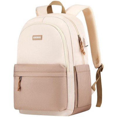 KROSIAS School Backpack for Teens Girls, Cute Student Bookbag Large 15.6 Inch...
