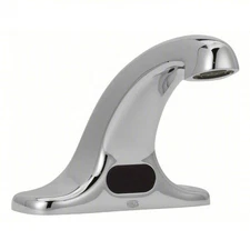 ZURN Sensor Faucet: AquaSense®, Cast Brass/Plastic, Chrome Finish (No Filter)