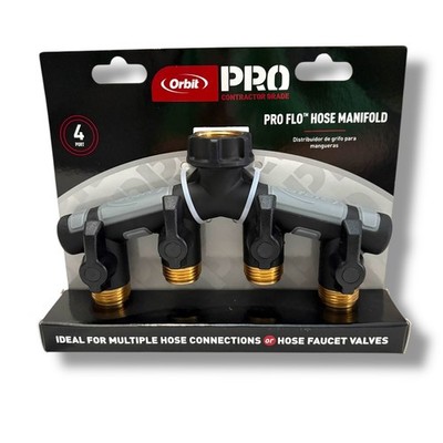Orbit Pro Flo 4-Way Shut-off Manifold with Fingertip Flow Control Levers 58970