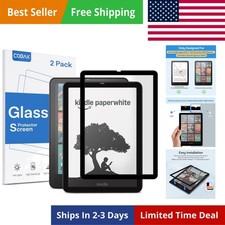 2 Pack Matte Tempered Glass Screen Protector for 7" Kindle Paperwhite 12th Ge...