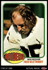 1976 Topps #25 Fred Biletnikoff Raiders HOF Florida St 3 - VG