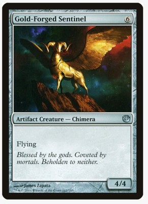 Gold-Forged Sentinel | MTG BNG | Artifact Chimera Flyer EDH | LP