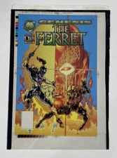 Genesis The Ferret 9 Color Separation Films 3M Comic Cover Production Art
