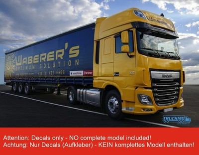TRUCKMO Decals Waberer´s DAF XF Super Space Cab Planenauflieger 100433  1:8