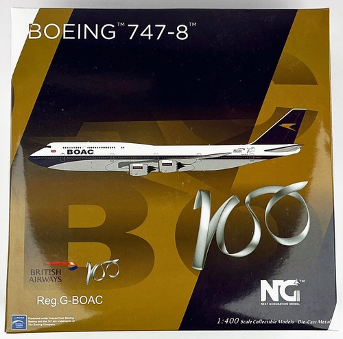 NG Models 78006 BOAC Boeing 747-8 'G-BOAC' 1/400 Scale Model Fantasy Livery