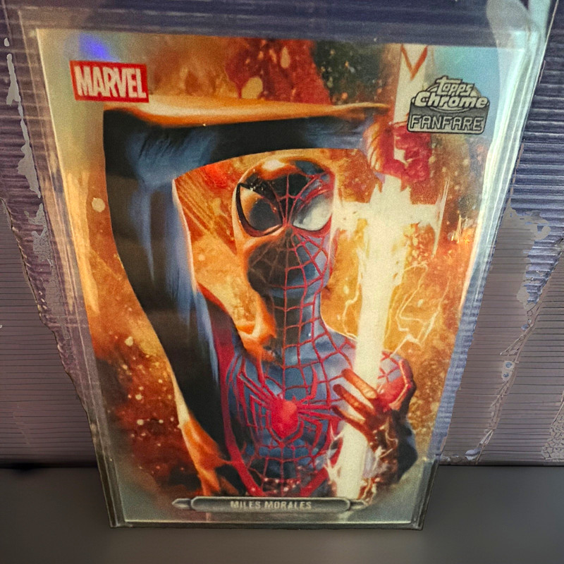 2026 Topps Chrome Marvel Comics Fanfare Miles Morales FF-29 Insert Card