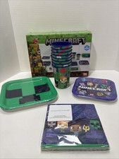 MINECRAFT 40pc Party Kit (8 Dinner Plates/8 Snack Plates/16 Napkins/8 Cups NEW