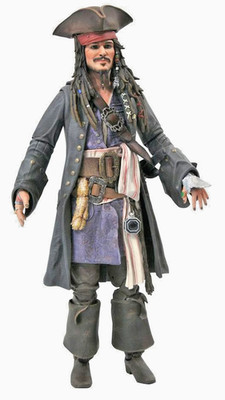 Jack Sparrow Figur Diamond Select Pirates Caribbean Dead Men Tell No Tales OVP
