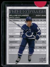 William Nylander 2023-24 Upper Deck Stat Box Fillers #SB-16 Toronto Maple Leafs