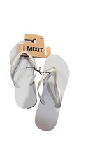 MIXIT Women's Sandals Thong Flip Flops Beach Summer Slip On US Size 9/10 Cream