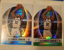 2006-07 Topps Finest - Rookie Alexander Johnson Green & Blue Refractor /199 (RC)