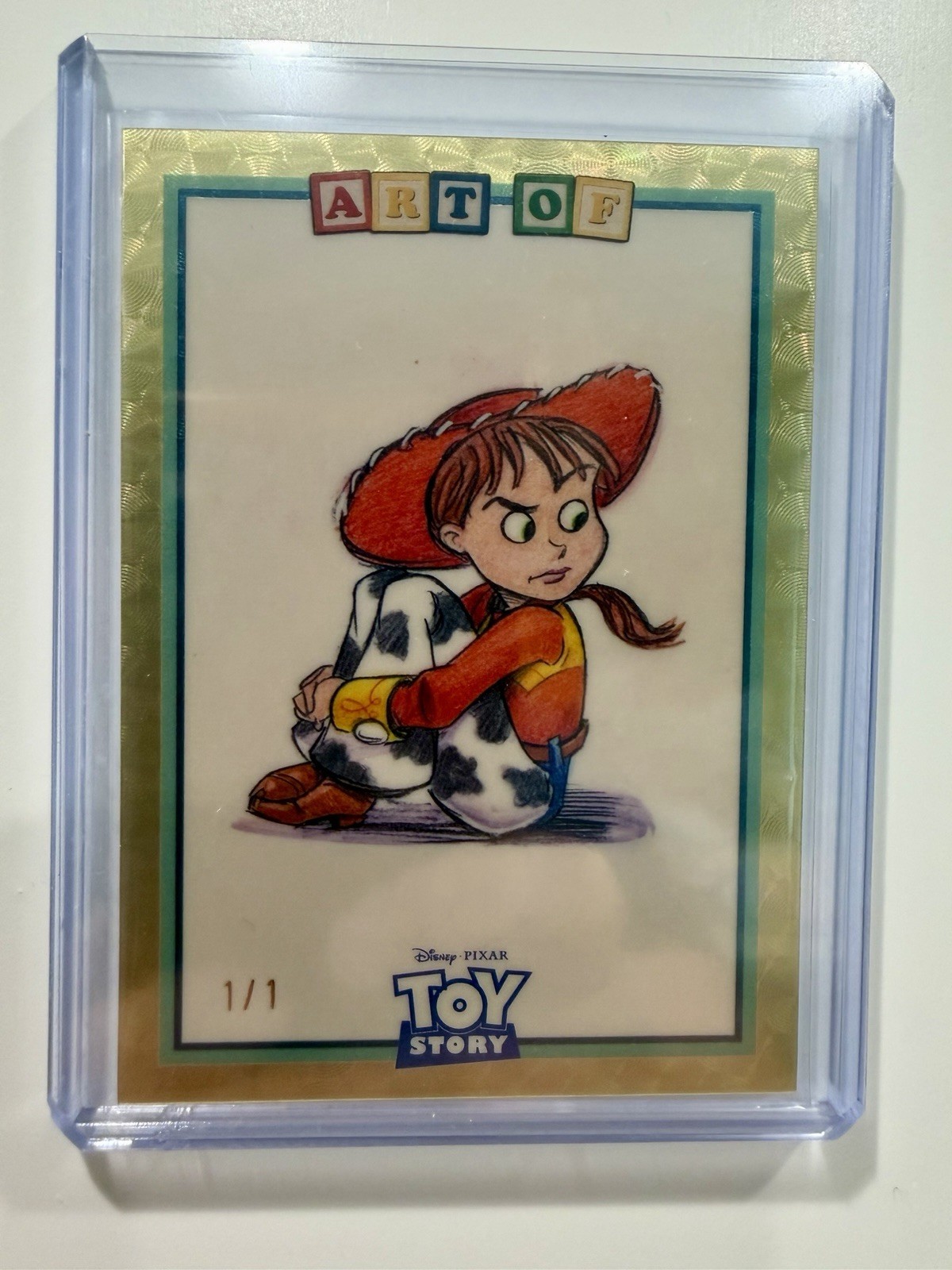 Topps 2025 Toy Story 30 Years Art Of Jessie ART-8 SuperFractor 1/1 Card
