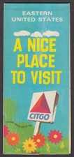Eastern United States Citgo Road Map 1968