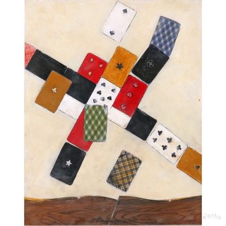 WLADIMIR NEMUCHIN PAINTING COLLAGE PLAYING CARDS NONCONFORMISM USSR RRP: €5794