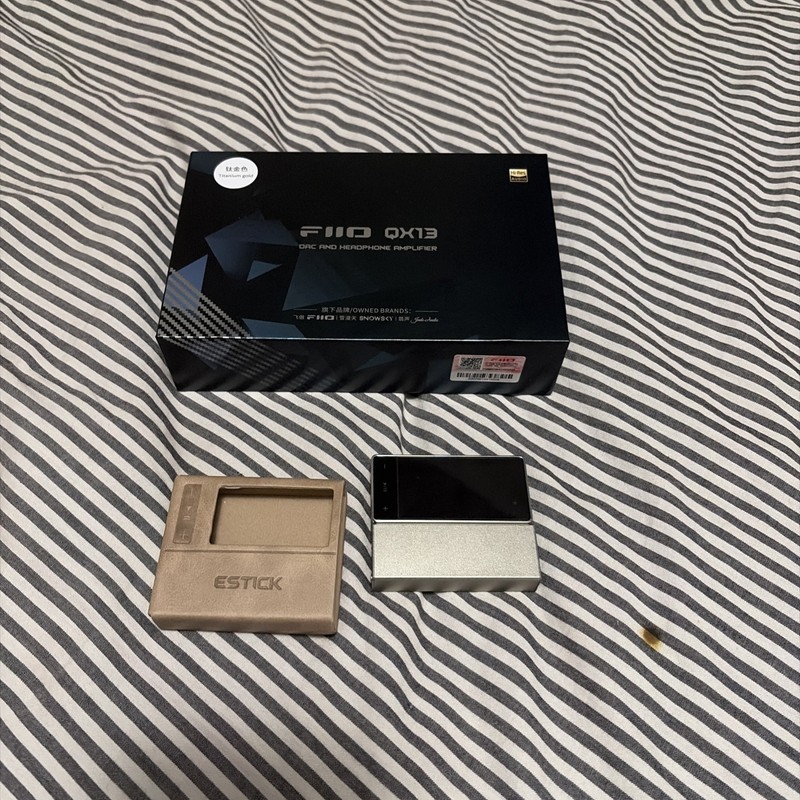 FiiO QX13 Portable DAC Amplifier ES9027PRO Gold + Estick + Matching Case
