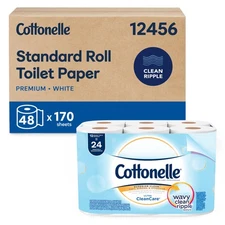 Standard Roll , Bulk (12456), Ultra CleanCare Bathroom Tissue, Clean Ripple T...