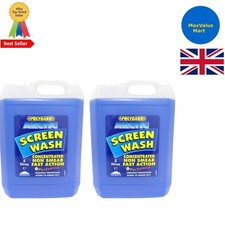 Polygard Concentrated Screenwash Twinpack 10L - Safe for All Weather Conditions 3.00 per litre