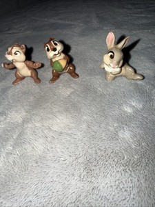 EUC Vintage HTF Disney Hagen Renaker Chip & Dale Thumper Miniature Figurines