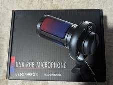 GAM-ME6S USB condenser gaming microphone featuring RGB lighting noise-canceling