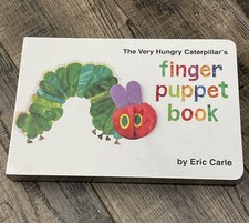 The Very Hungry Caterpillar by Eric Carle Finger Puppet Book Hardcover New