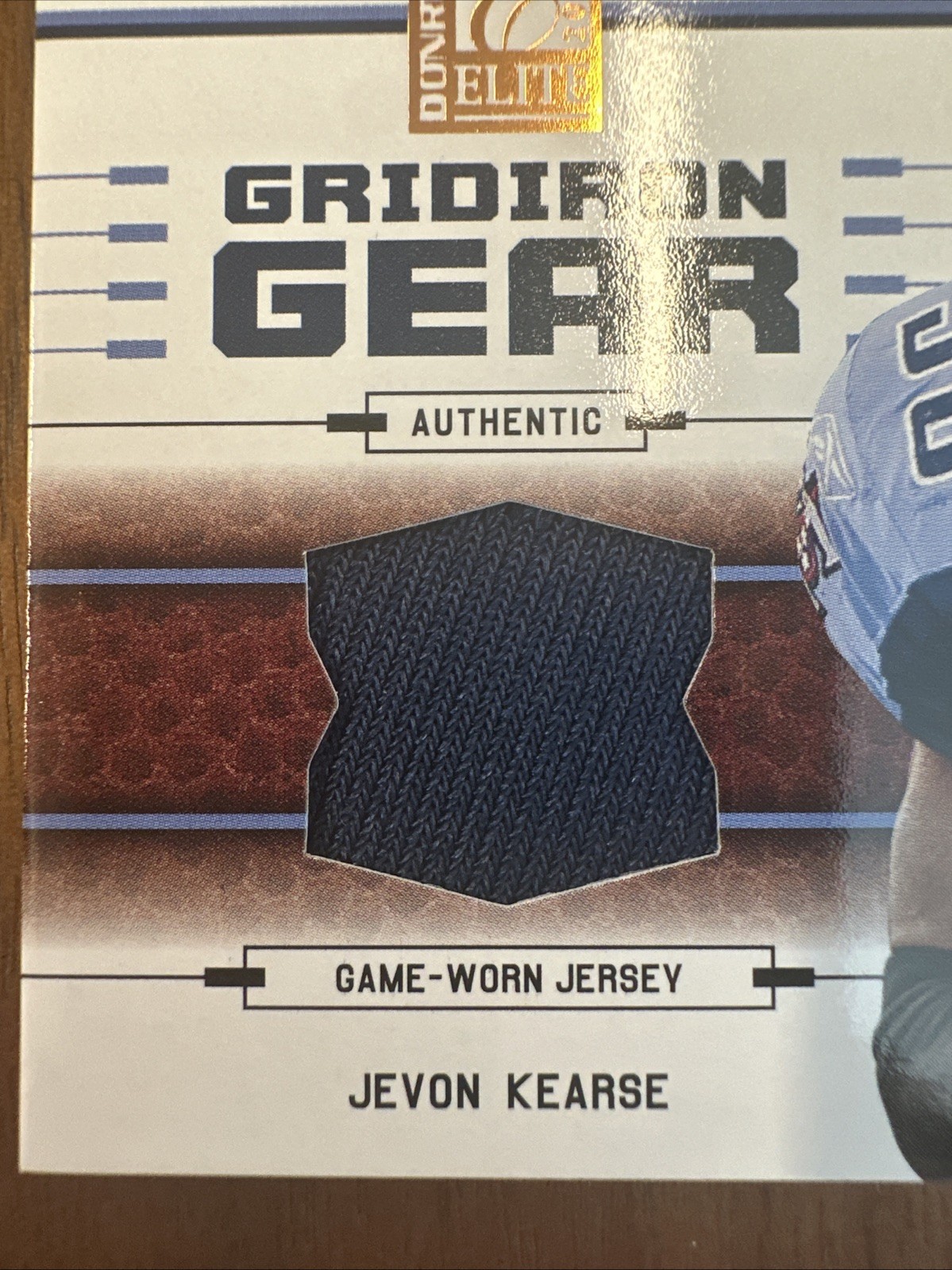 2004 Donruss Elite - Gridiron Gear Jevon Kearse GAME USED Jersey Bronze /250 view 2