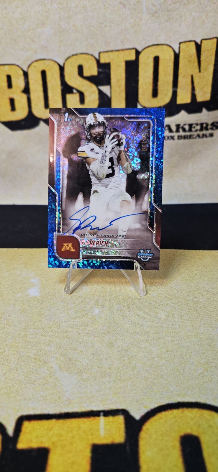 Koi Perich Blue Diamond Auto /150 2025 Bowman Chrome U 1st