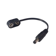9V Guitar External Battery Clip Converter for Pedal Power Cable Snap Connector