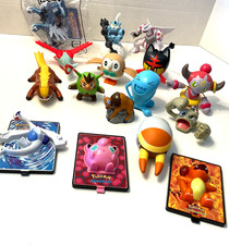 McDonald's Pokemon Happy Meal Toys Lot of 11 Plus 5 Burger King Toys 3D Cards