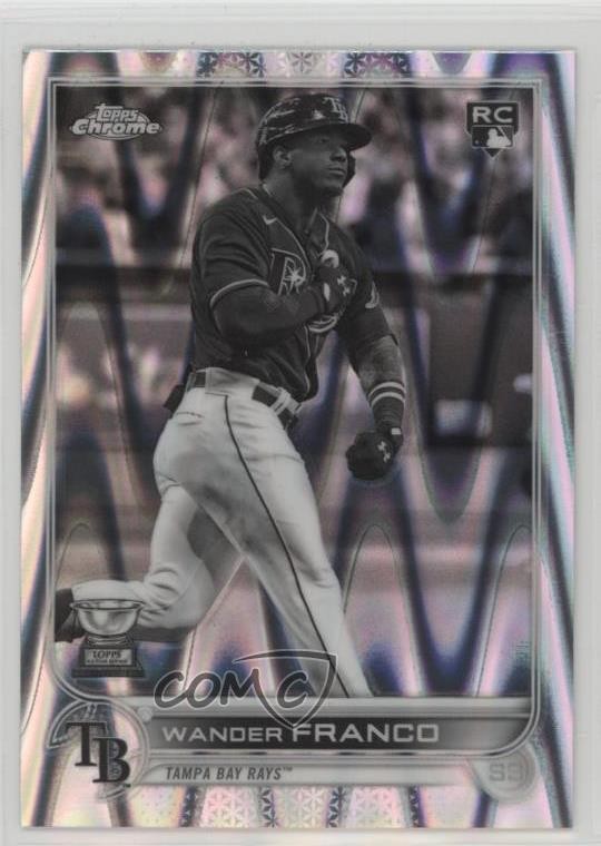 2022 Topps Chrome Sonic Black & White RayWave Refractor Wander Franco #35 0xi8