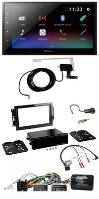 Pioneer DAB Lenkrad Bluetooth 2DIN USB Autoradio für Dodge Jeep