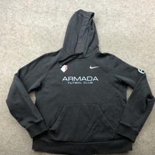 Armada Futbol Club Hoodie Womens Medium Black Soccer Nike Pullover Sweatshirt