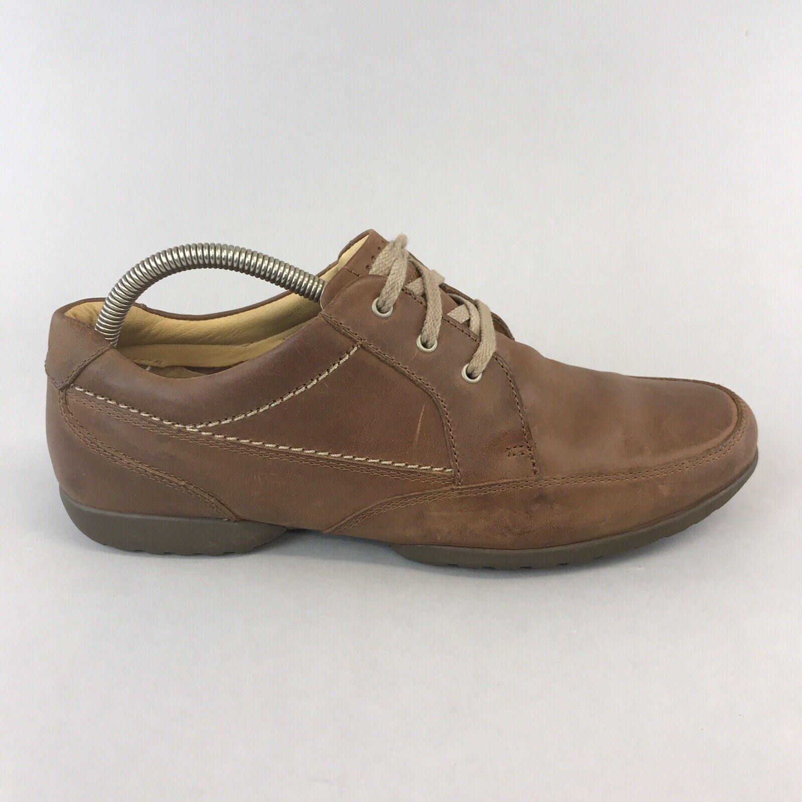 CLARKS Camp;J Raleigh Mall Softtreed Men’s Brown Max 75% OFF Leather Up Shoes Size Lace