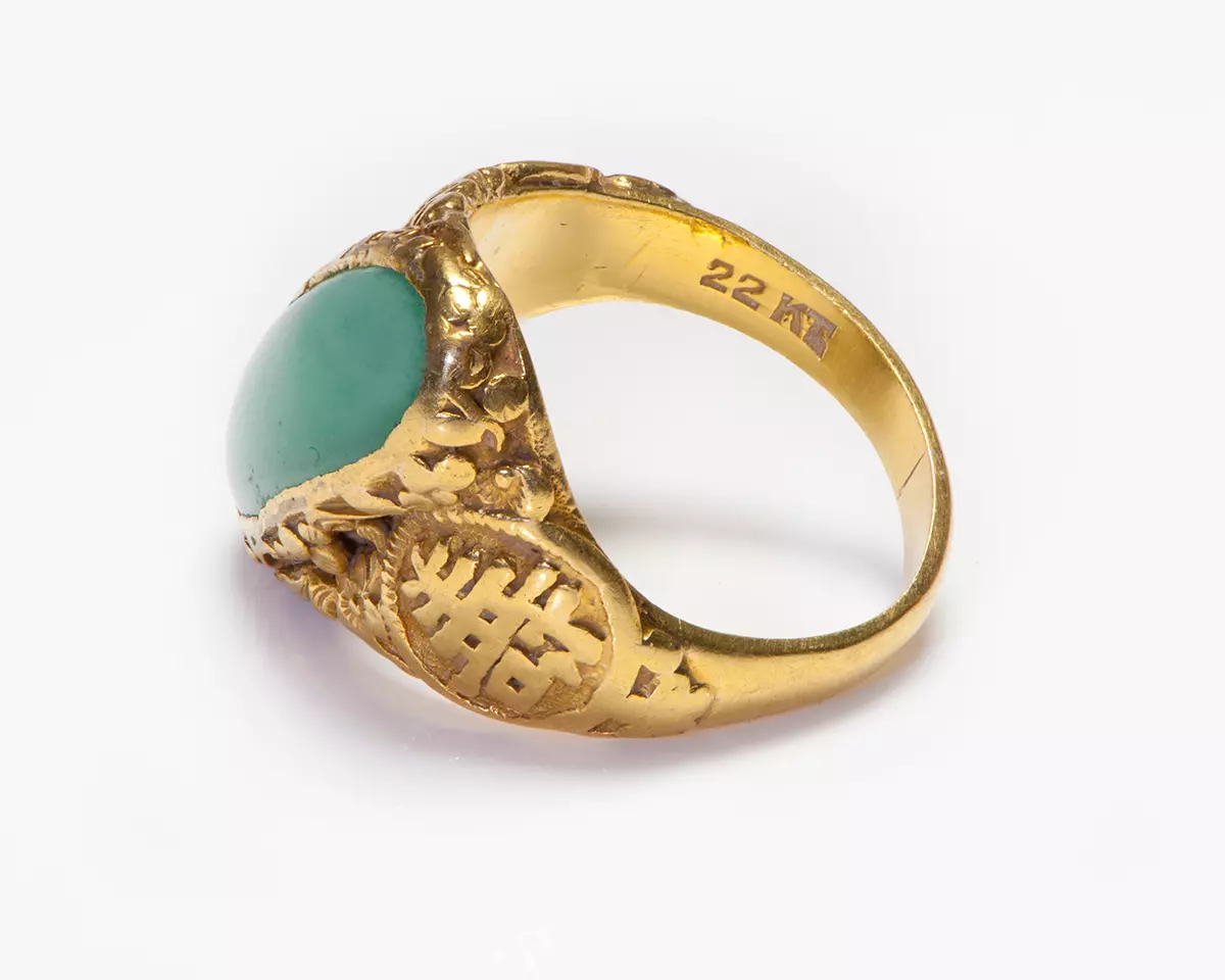 Antique chinese hotsell jade ring
