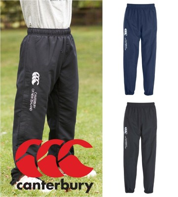 black canterbury tracksuit bottoms
