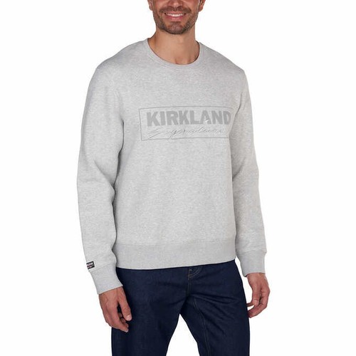New Kirkland Unisex Logo Fleece Crewneck Sweatshirt for Men Womens Size NWT - Picture 6 of 12