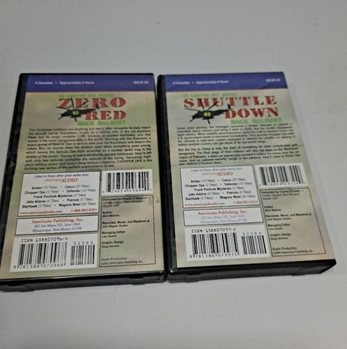 Mack Maloney Audiobook Cassettes Lot – Zero Red & Shuttle Down (02 & 03) - Picture 4 of 4