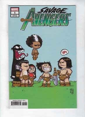 Savage Avengers # 1 Marvel Comics Skottie Young Variant Cover July 2019 NM- New