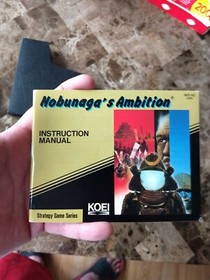 Nobunaga's Ambition NES Nintendo Complete CIB Authentic!  Rare with poster