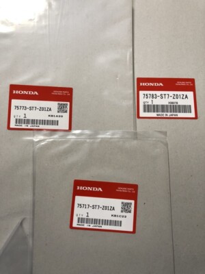 HONDA OEM ACURA INTEGRA DB8 DC2 97-01 Original Type R Aufkleber RH & LH & Hec...