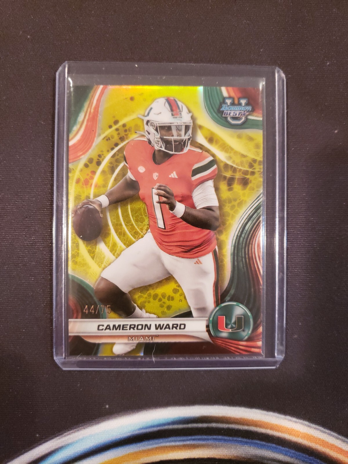 2024 Bowman's Best University - Cameron Ward Yellow Refractor /75 (RC) 1st PICK