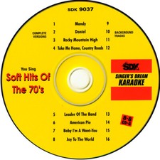 Karaoke cdg multiplex 8 8 Singer's Dream SDK-9037 SOFT HITS OF THE 70's New