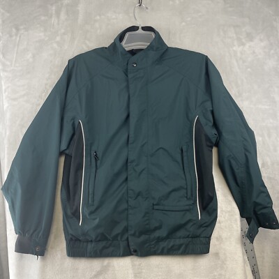 DryJoys by FootJoy Rain Jacket Women's Size XS Green Full Zip Golf Waterproof